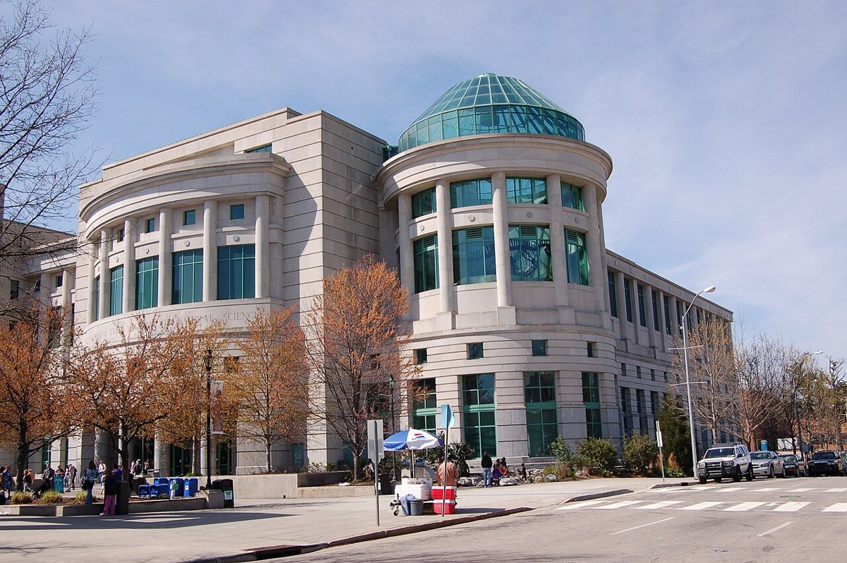 Exterior of the North Carolina Museum of Natural Sciences in downtown Raleigh