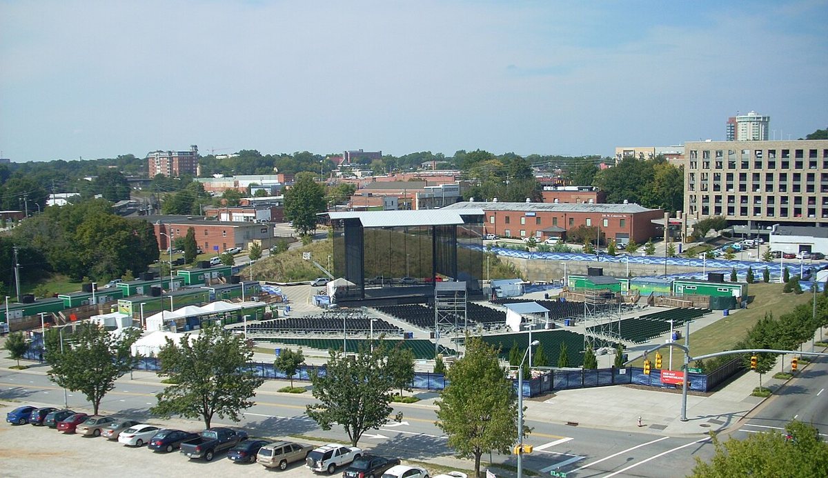 Red Hat Amphitheater Raleigh outdoor concert venue and plaza