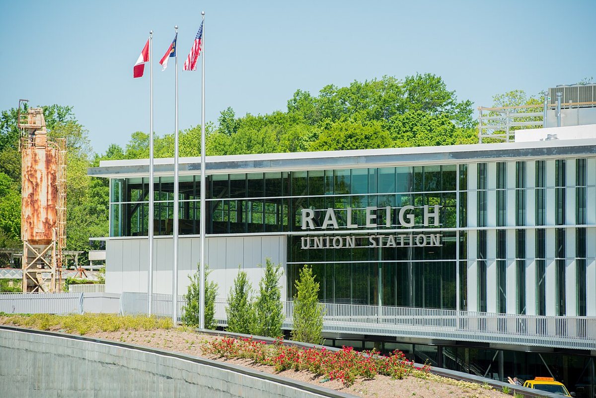 Raleigh Union Station restored rail depot exterior